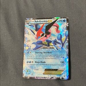 Ash-Greninja EX Pokémon Card